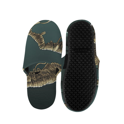 Running Mummy Print Slippers