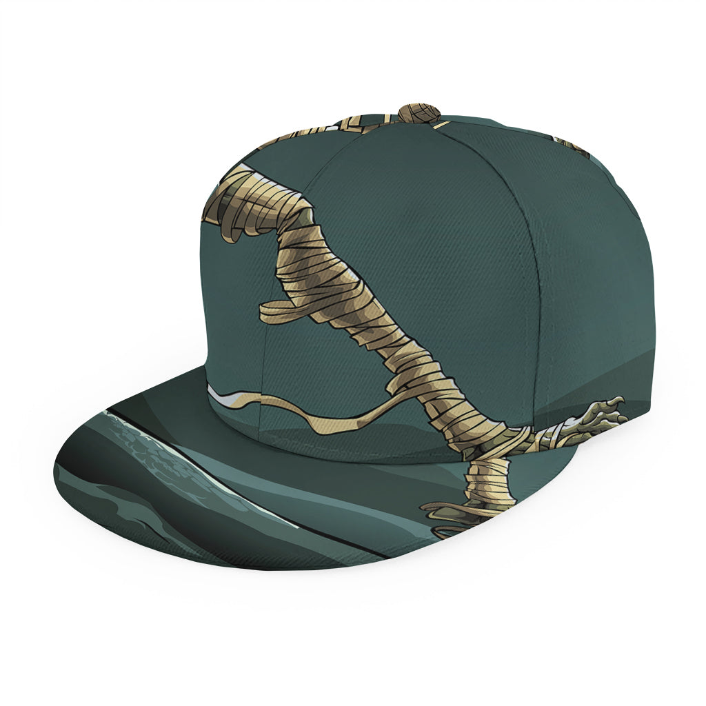 Running Mummy Print Snapback Cap