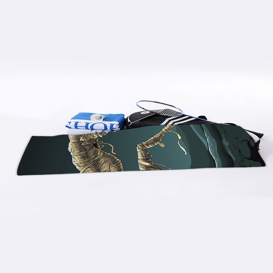 Running Mummy Print Sports Towel