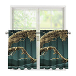 Running Mummy Print Tier Curtains