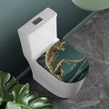 Running Mummy Print Toilet Lid Cover