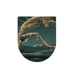 Running Mummy Print Toilet Lid Cover