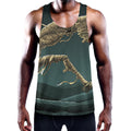 Running Mummy Print Men's Workout Tank Top
