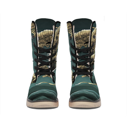 Running Mummy Print Winter Boots