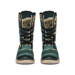 Running Mummy Print Winter Boots