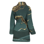 Running Mummy Print Women's Bathrobe