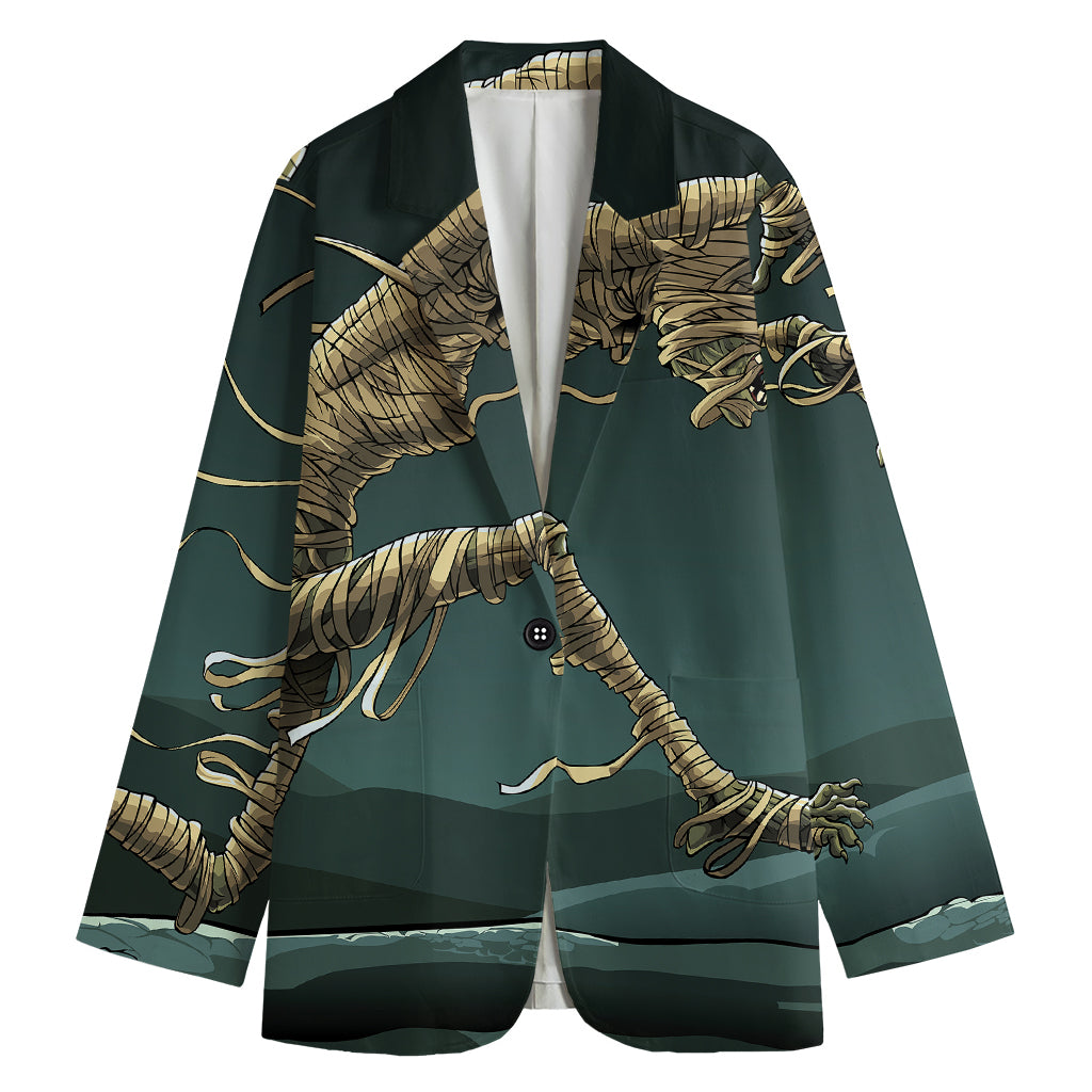 Running Mummy Print Women's Blazer