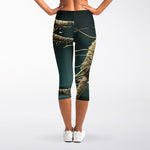 Running Mummy Print Women's Capri Leggings