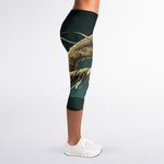 Running Mummy Print Women's Capri Leggings