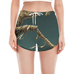 Running Mummy Print Women's Split Running Shorts