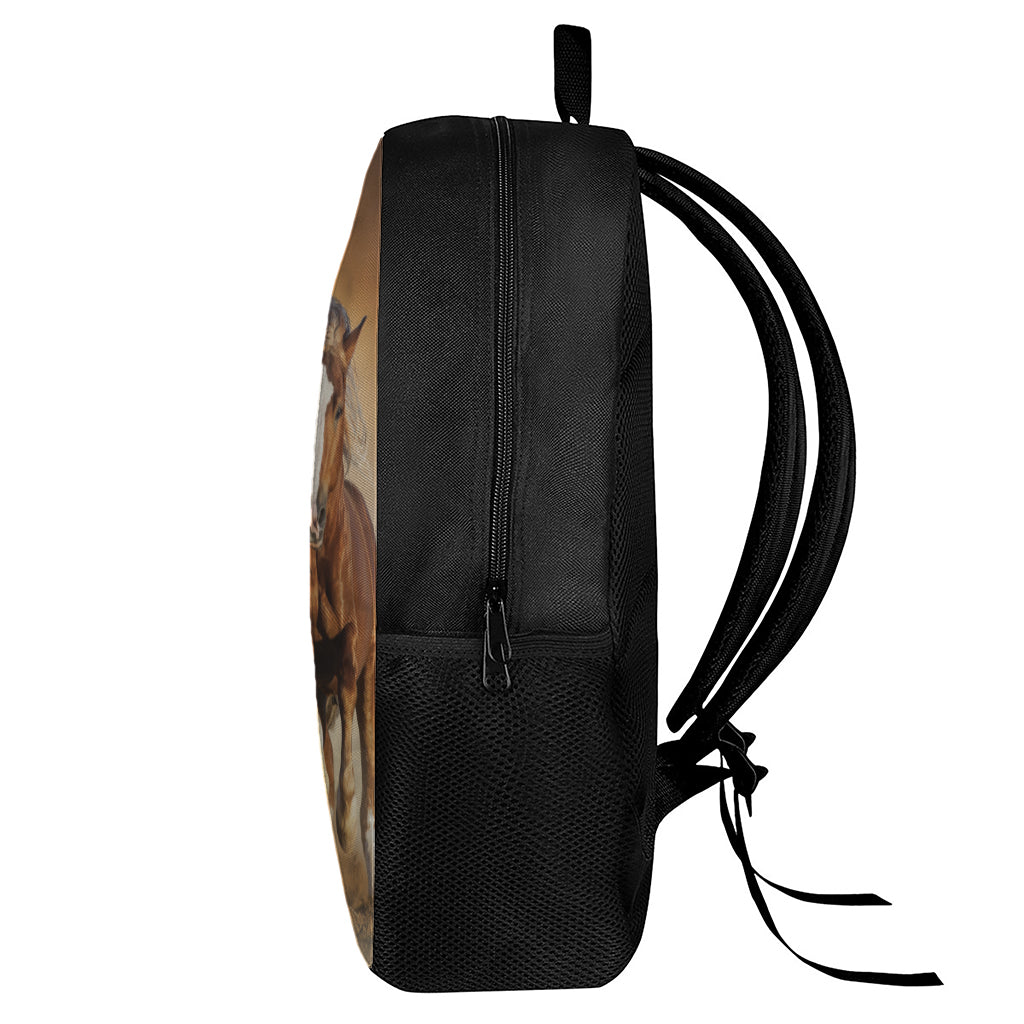 Running Wild Horses Print 17 Inch Backpack