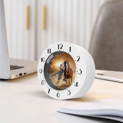 Running Wild Horses Print Alarm Clock