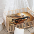 Running Wild Horses Print Baby Crib Sheet