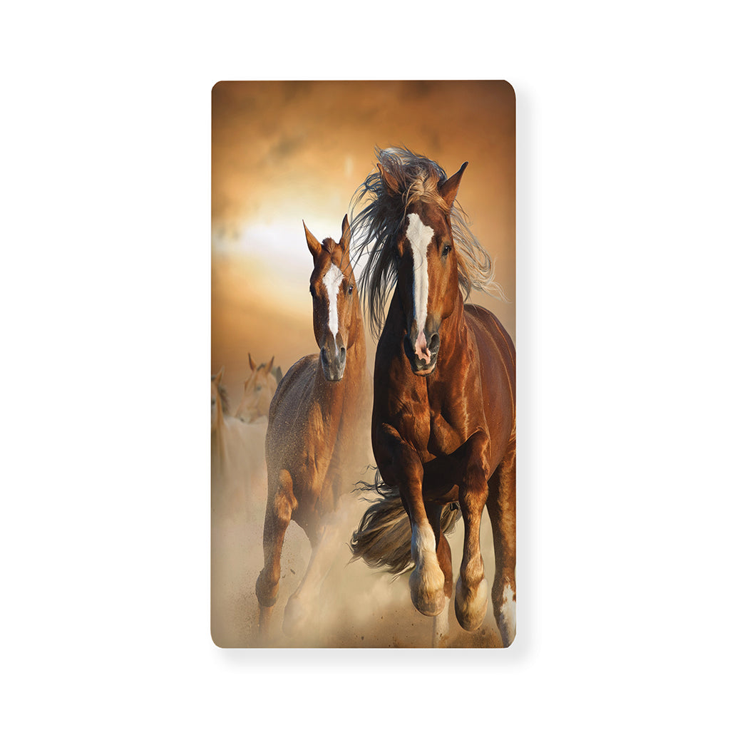 Running Wild Horses Print Baby Crib Sheet