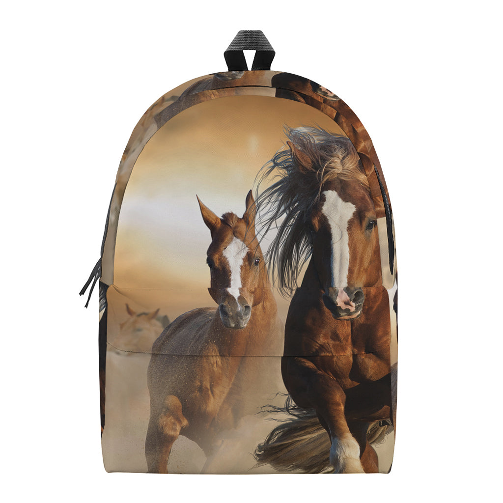 Running Wild Horses Print Backpack