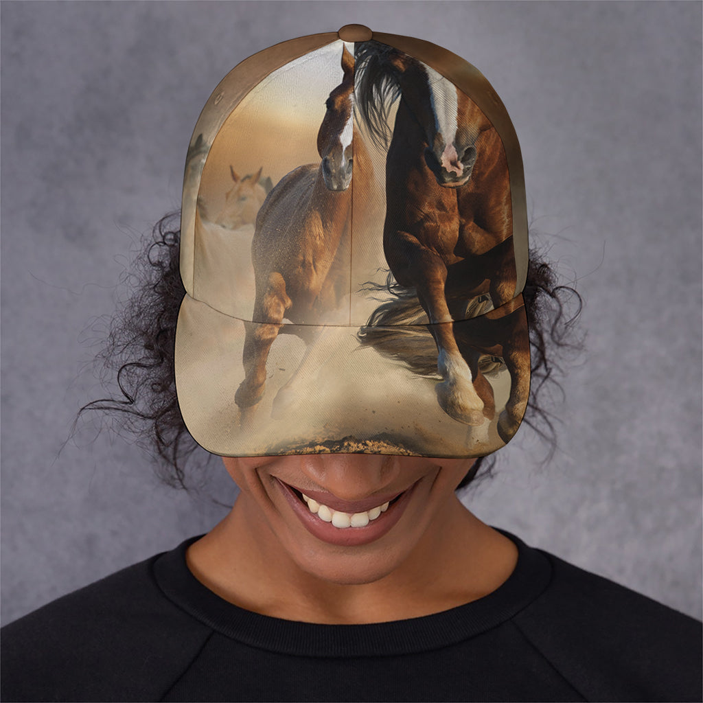 Running Wild Horses Print Baseball Cap