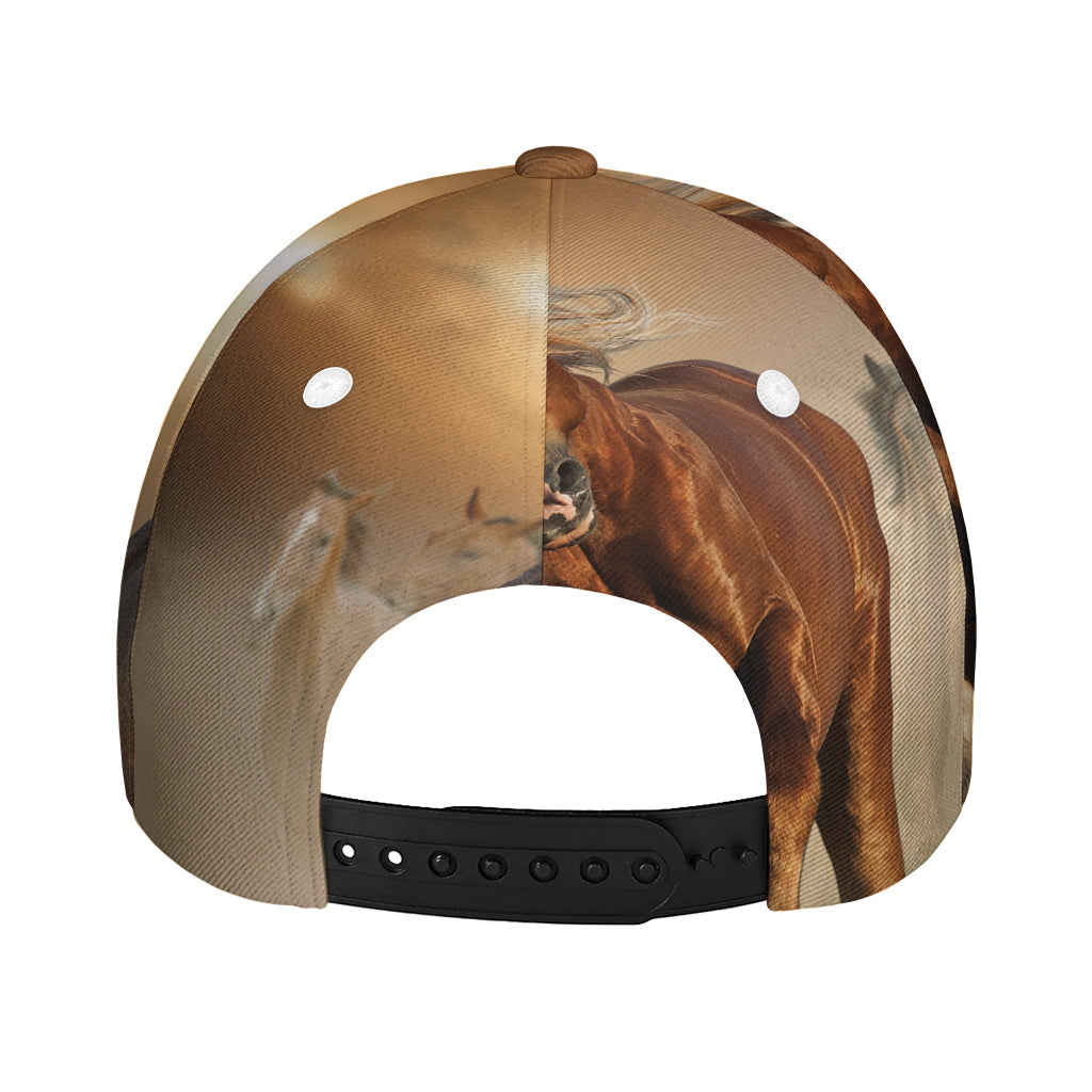 Running Wild Horses Print Baseball Cap