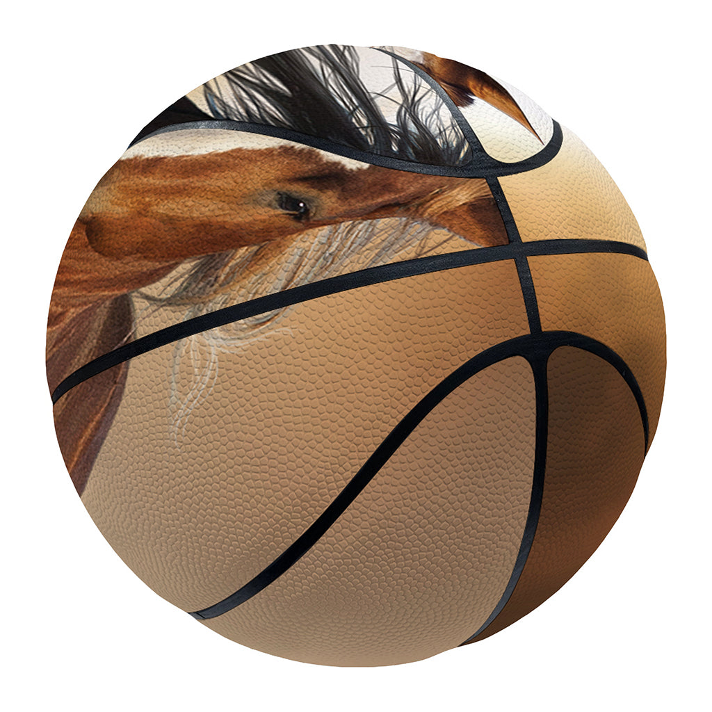 Running Wild Horses Print Basketball