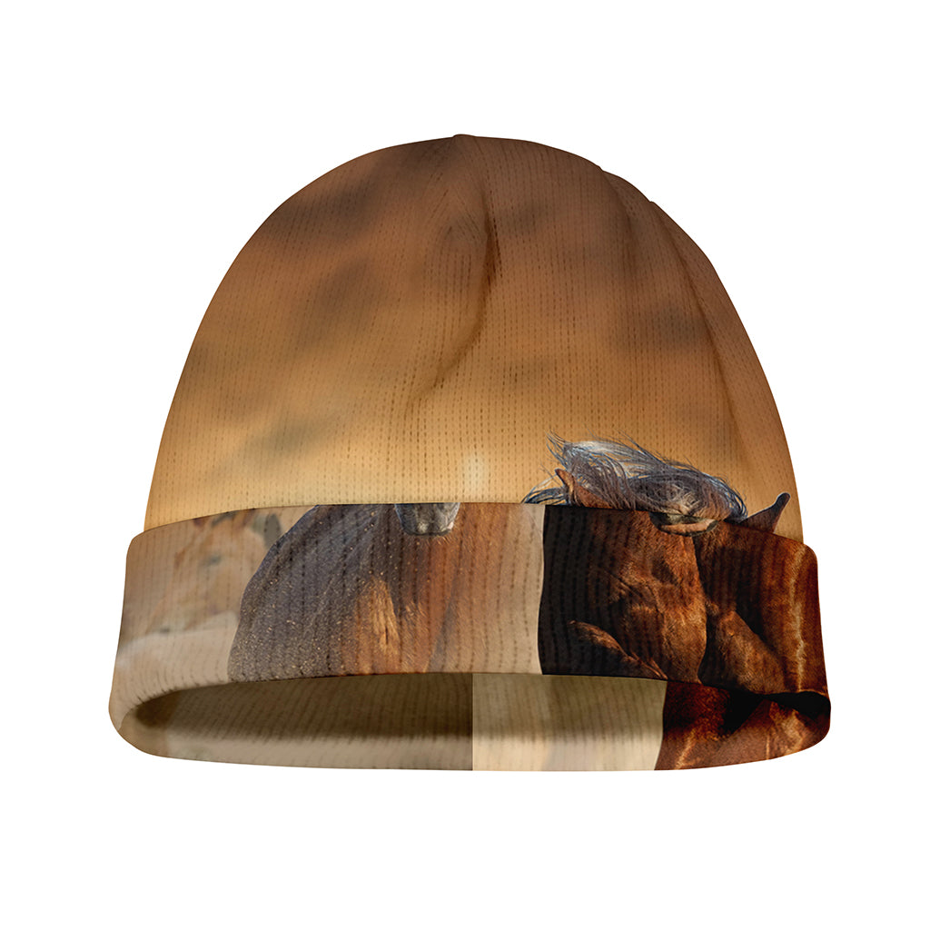 Running Wild Horses Print Beanie