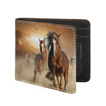 Running Wild Horses Print Bifold Wallet