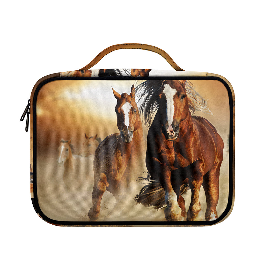 Running Wild Horses Print Briefcase Bible Bag