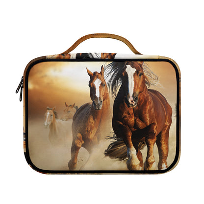 Running Wild Horses Print Briefcase Bible Bag