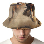 Running Wild Horses Print Bucket Hat