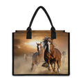 Running Wild Horses Print Canvas Tote Bag