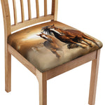 Running Wild Horses Print Chair Cushion Cover