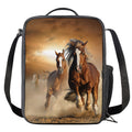 Running Wild Horses Print Crossbody Lunch Bag