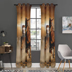 Running Wild Horses Print Curtain