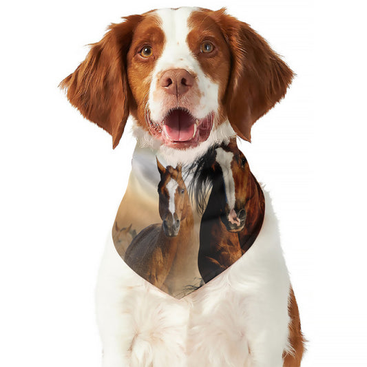 Running Wild Horses Print Dog Bandana