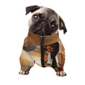 Running Wild Horses Print Dog Zip Up Jacket