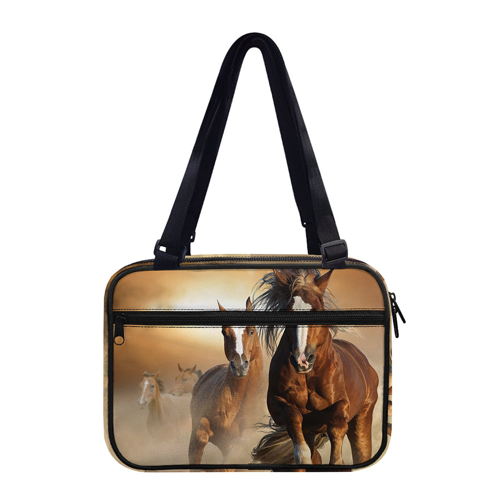 Running Wild Horses Print Double Strap Bible Bag