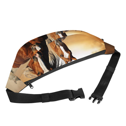 Running Wild Horses Print Fanny Pack