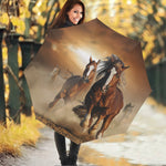 Running Wild Horses Print Foldable Umbrella