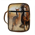 Running Wild Horses Print Front Pocket Bible Bag