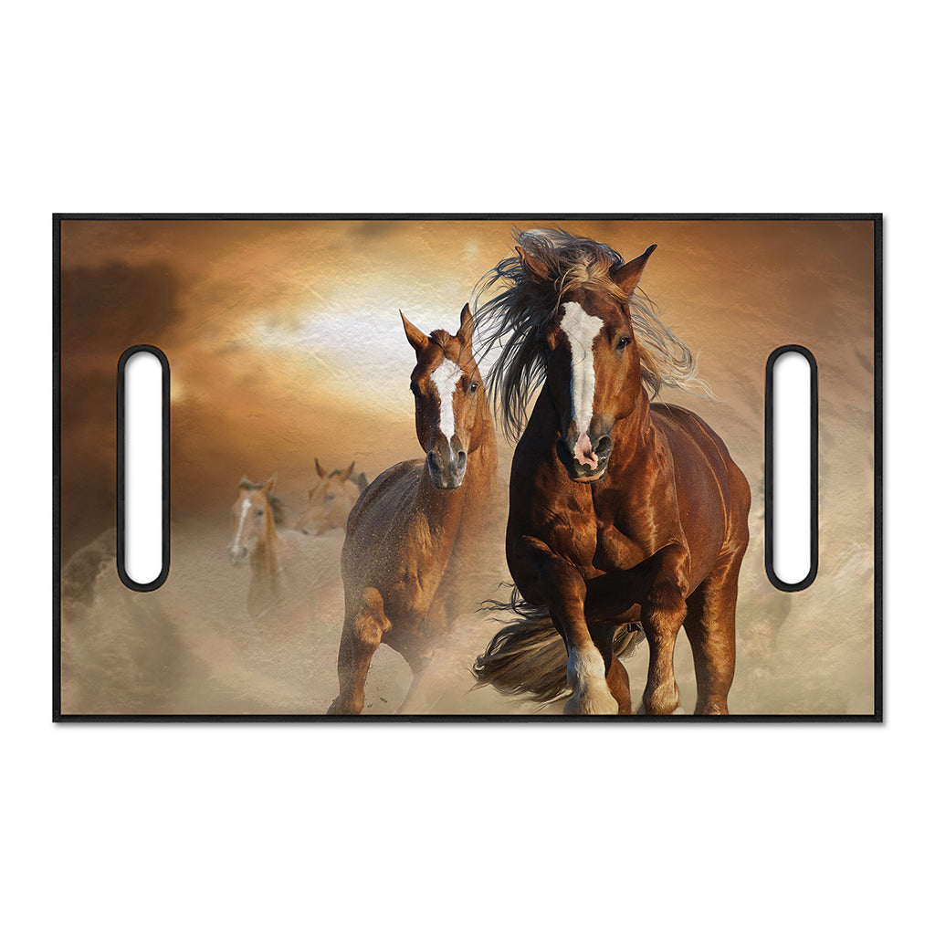 Running Wild Horses Print Golf Cart Seat Cover