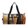 Running Wild Horses Print Gym Bag