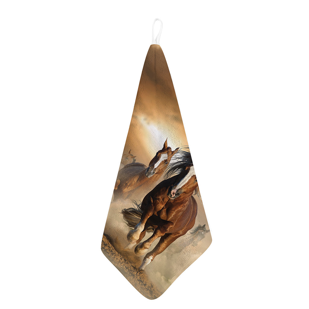 Running Wild Horses Print Hand Towel