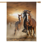 Running Wild Horses Print House Flag