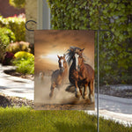 Running Wild Horses Print House Flag
