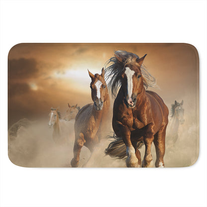 Running Wild Horses Print Indoor Door Mat