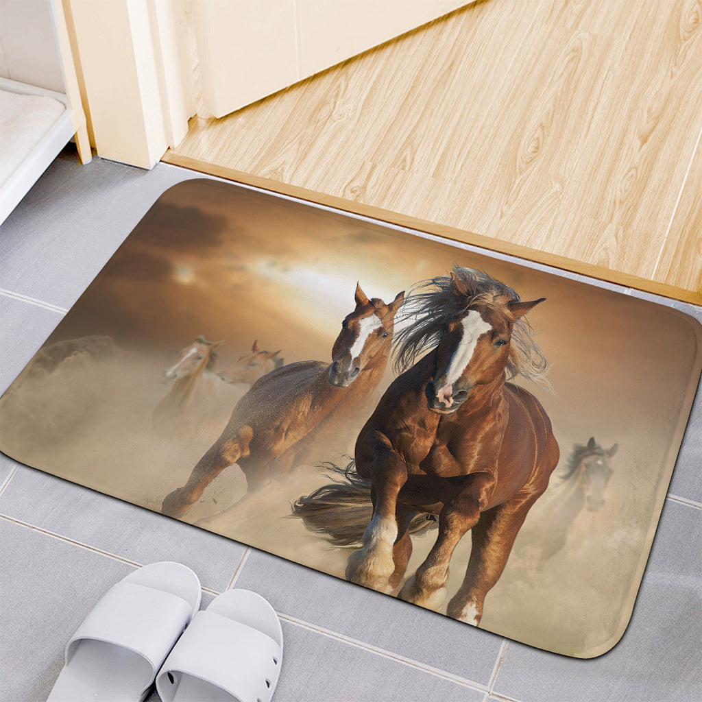 Running Wild Horses Print Indoor Door Mat