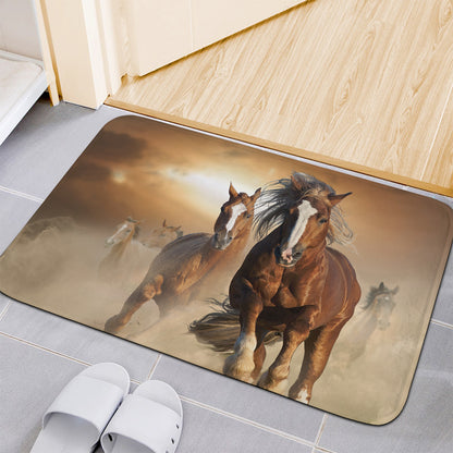 Running Wild Horses Print Indoor Door Mat