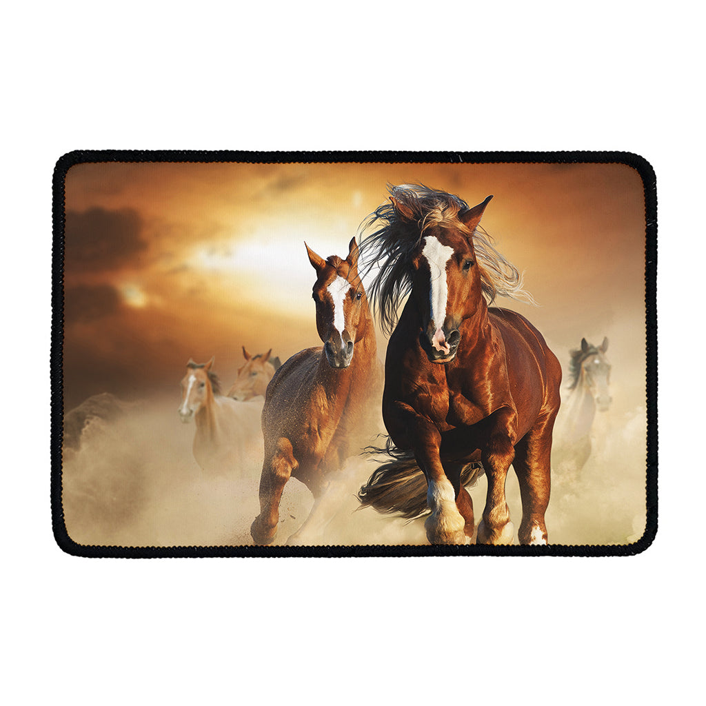 Running Wild Horses Print Kitchen Mat