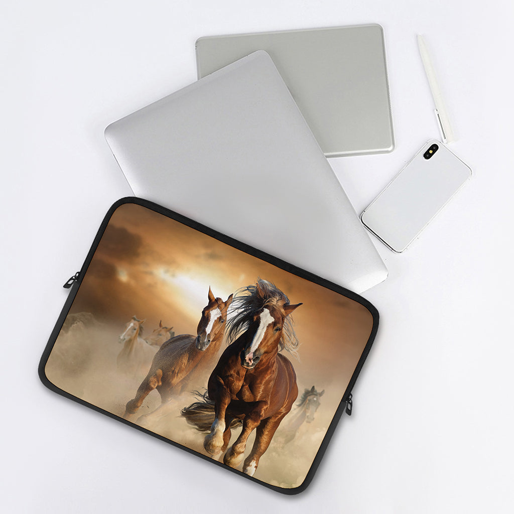 Running Wild Horses Print Laptop Sleeve