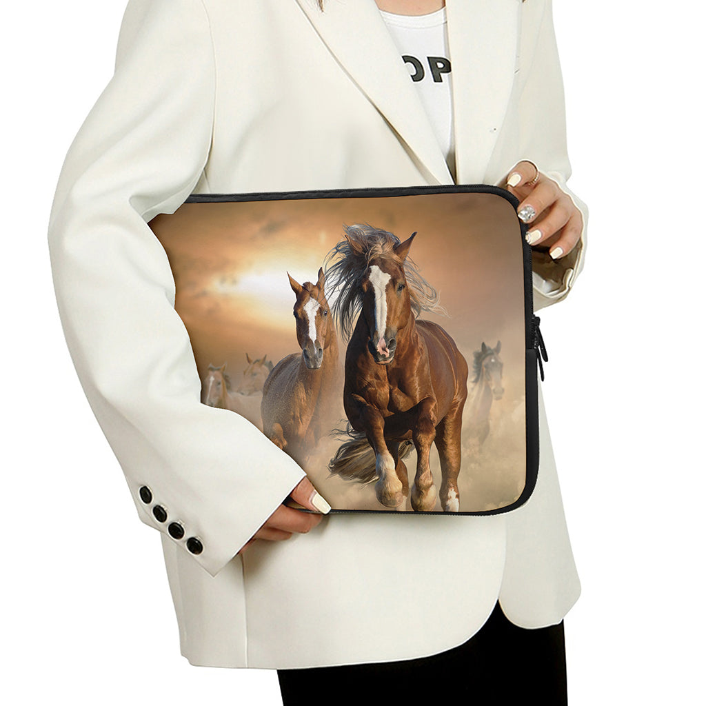 Running Wild Horses Print Laptop Sleeve