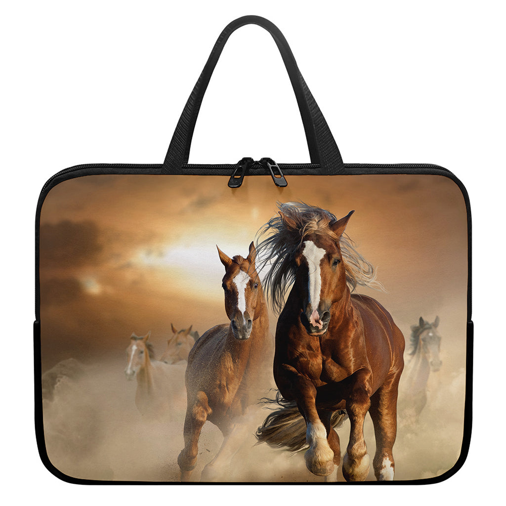 Running Wild Horses Print Laptop Sleeve With Handle