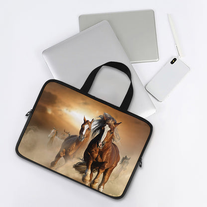 Running Wild Horses Print Laptop Sleeve With Handle